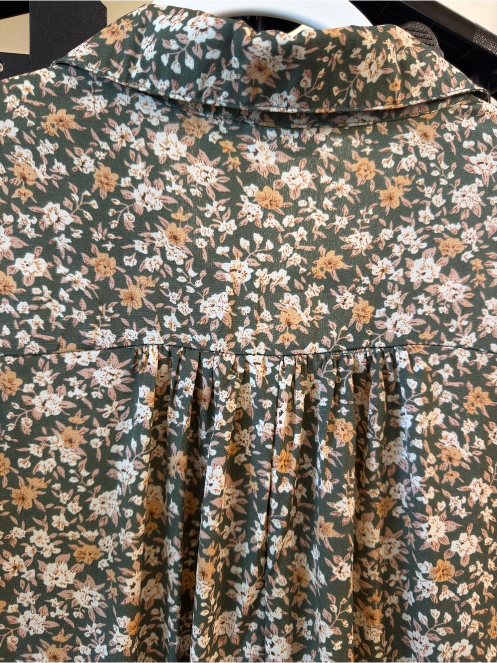Umgee Green Floral Maxi Dress with Long Sleeves - Picture 6 of 8